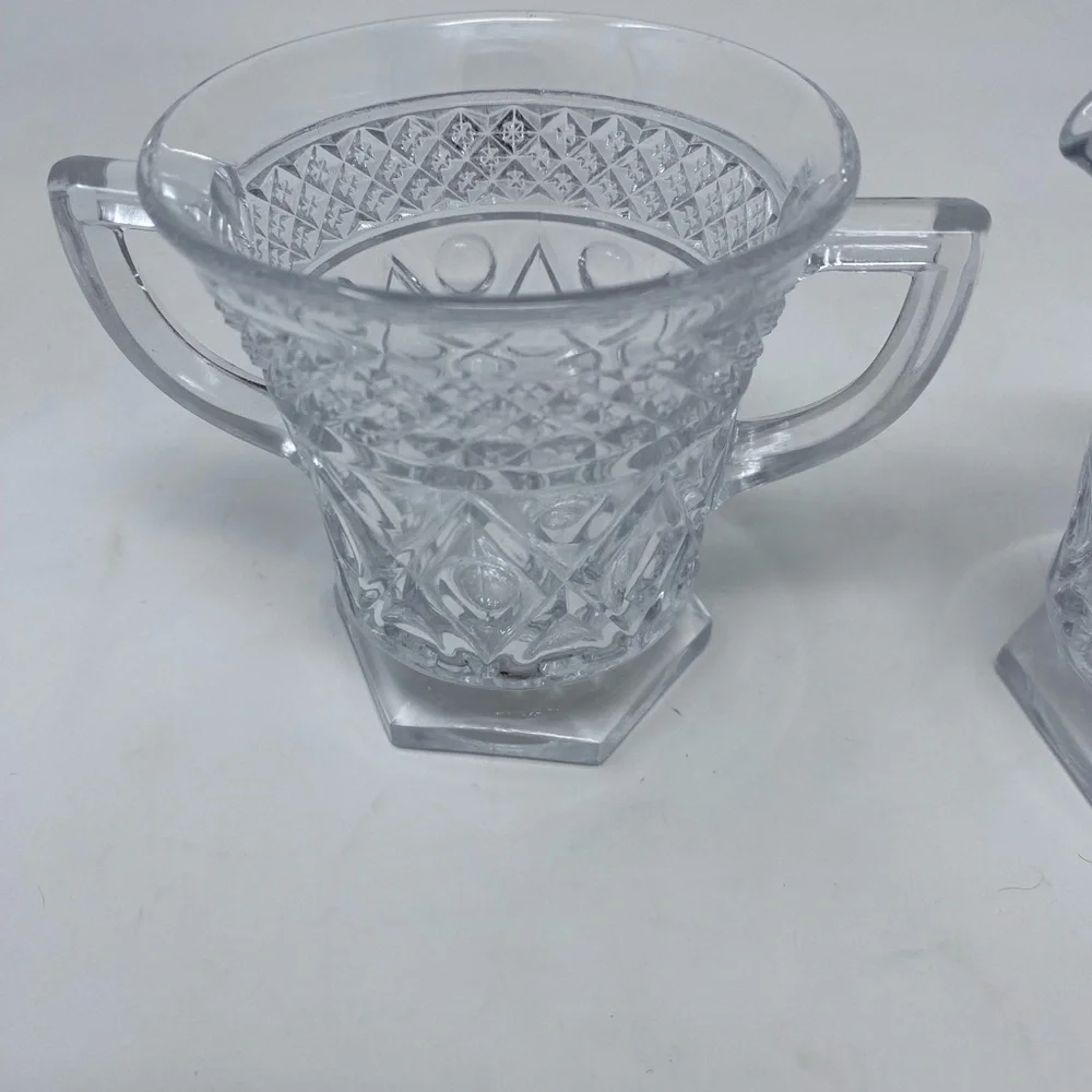 Vintage Sugar Bowl & Creamer Set